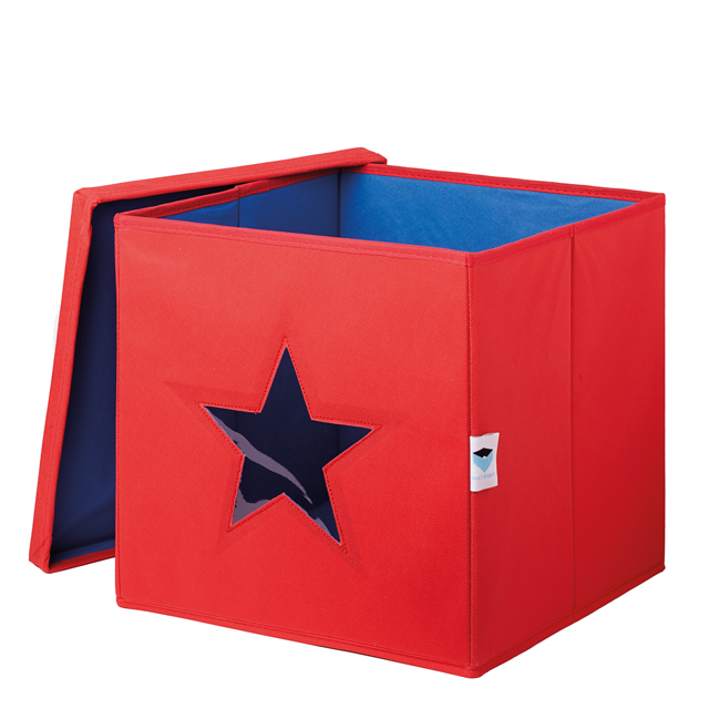 LOVE IT STORE IT - Úložný box na hračky s krytom a okienkom - hviezda