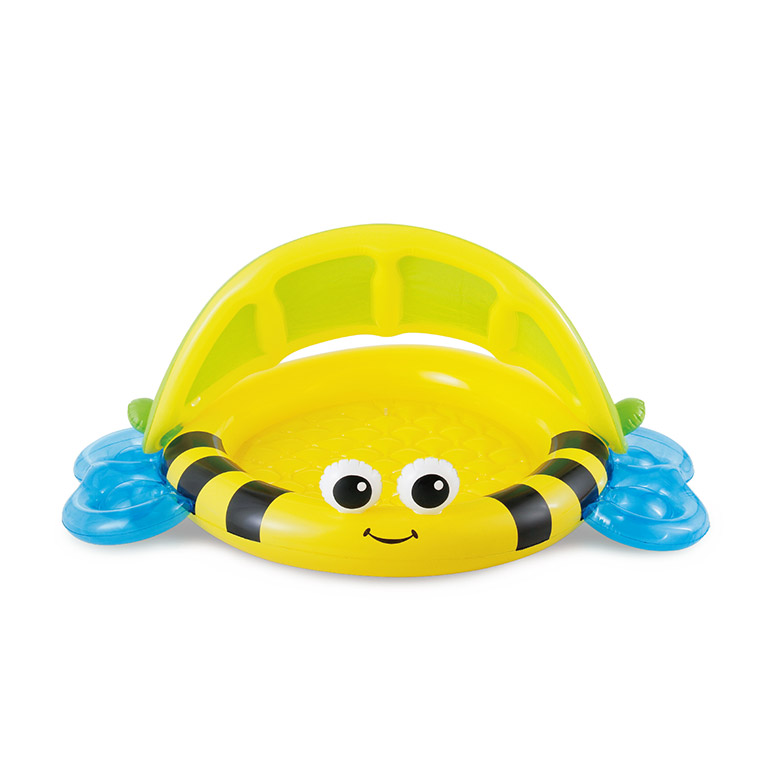 MAC TOYS - Detský bazénik so strieškou, žltý