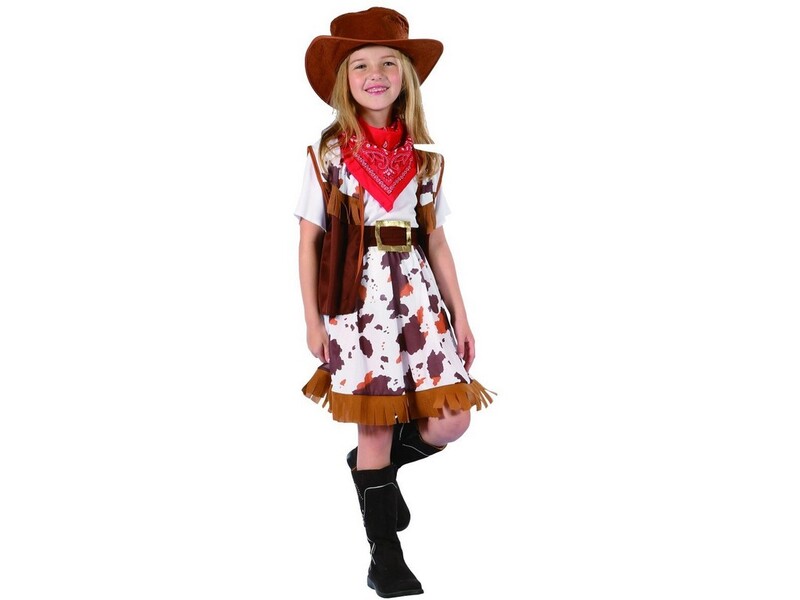 MADE - Karnevalový kostým - kovbojské dievča, 120 - 130 cm