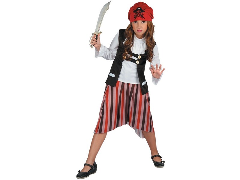 MADE - Karnevalový kostým - pirát, 120-130 cm