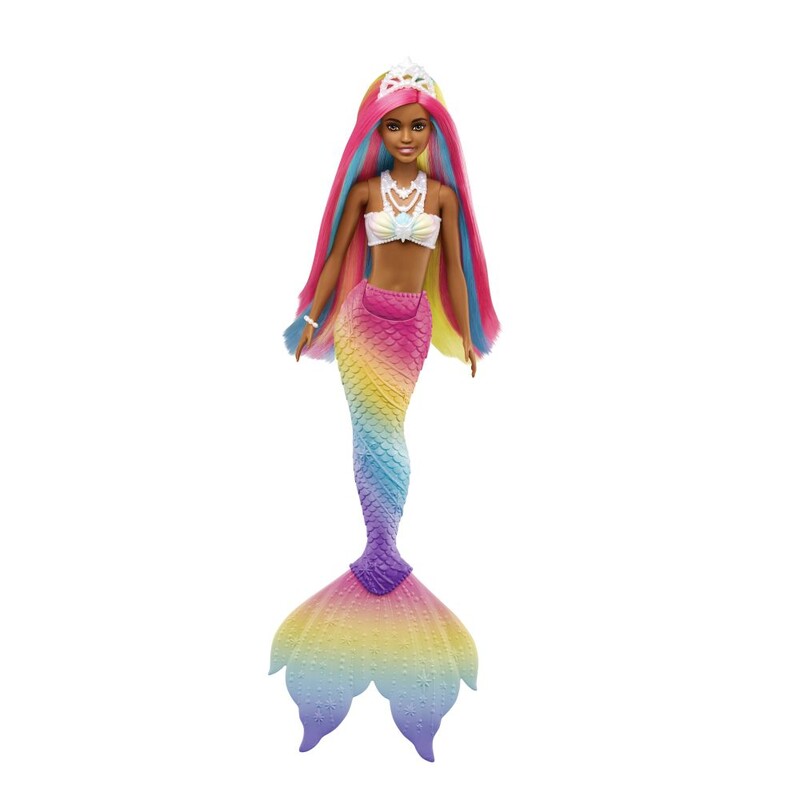 MATTEL - Barbie Dúhová Morská Panna Mulatka
