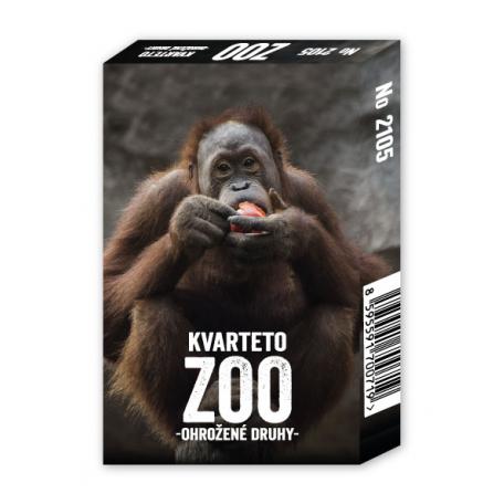 MEZUZA - Hracie karty Kvarteto zoo ohrozené druhy - 2105