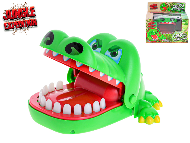 MIKRO TRADING - Jungle Expedition hra krokodíl 16cm v krabičke
