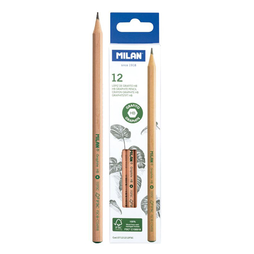 MILAN - Ceruzky grafitové šesťhranné  2,2 mm 12ks