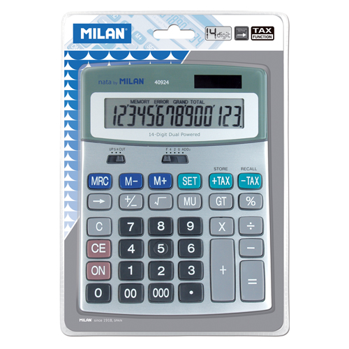 MILAN - Kalkulačka stolová 14-miestna 40924
