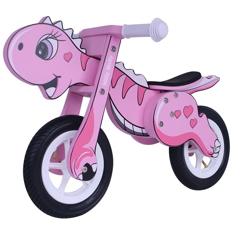 MILLY MALLY - Detské odrážadlo bicykel DINO Mini pink