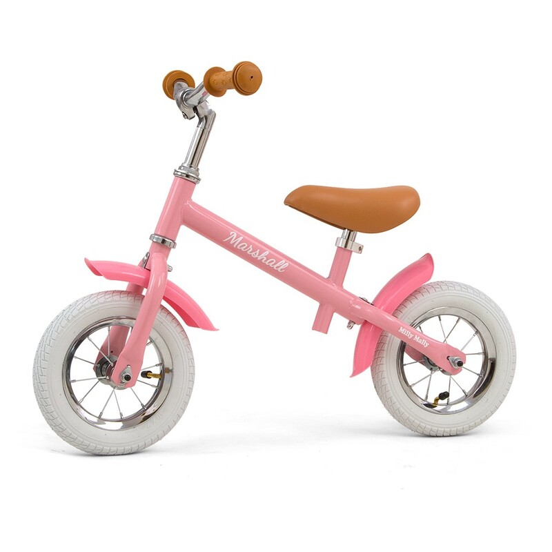 MILLY MALLY - Detské odrážadlo bicykel Marshall Air Pink