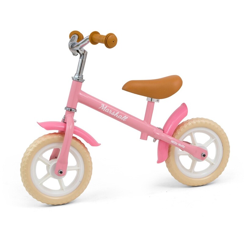 MILLY MALLY - Detské odrážadlo bicykel Marshall Pink