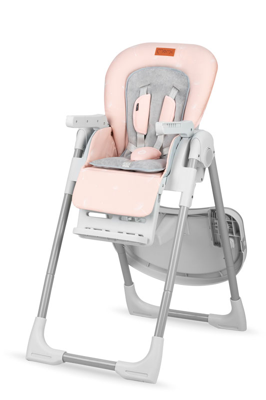 MoMi - Detská jedálenská stolička YUMTIS pink