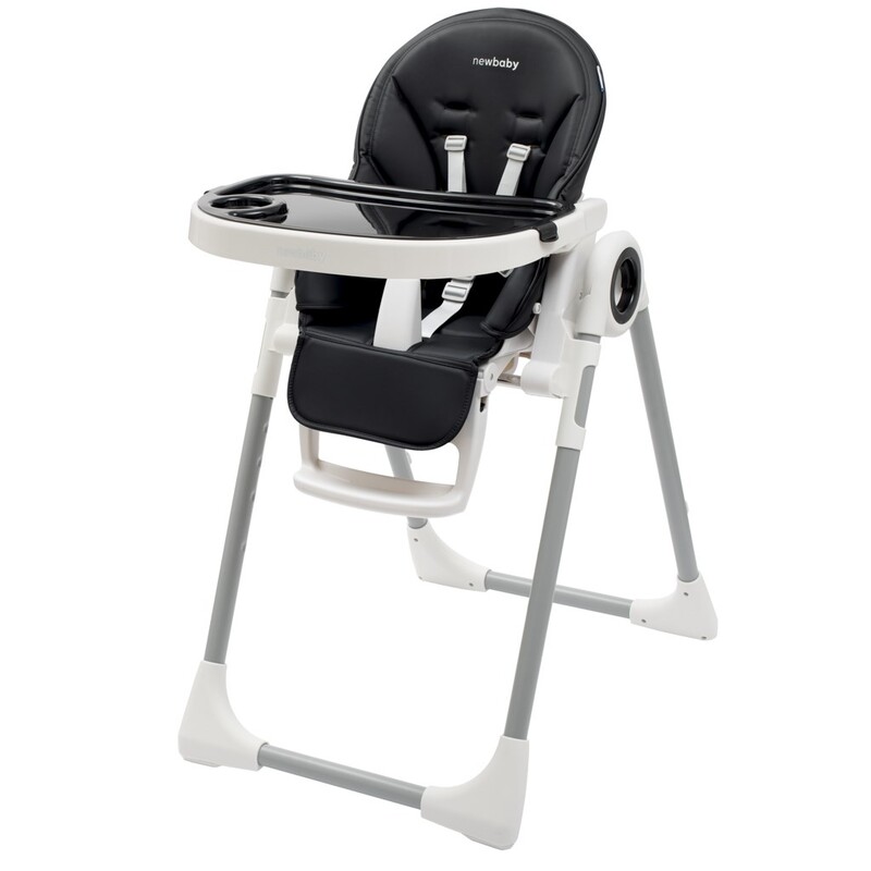 NEW BABY - Jedálenská stolička Iris black