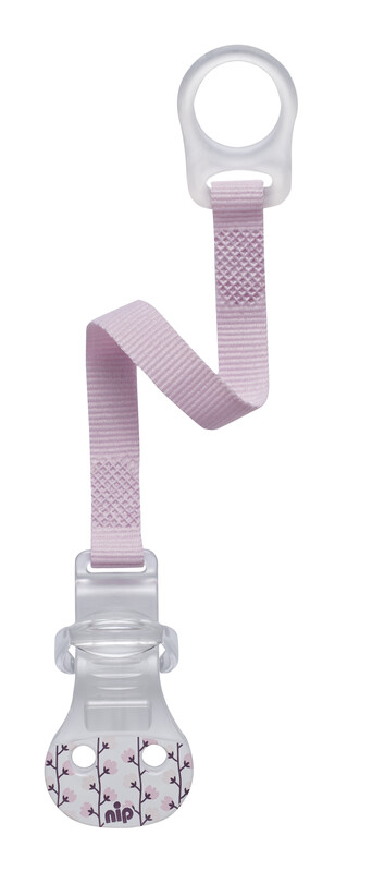 NIP - Klip na cumlík-krúžok, dievča (blossom pink)