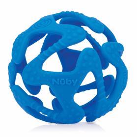 NUBY - Kousátko silikonový míč tmavě modrý 3 m+