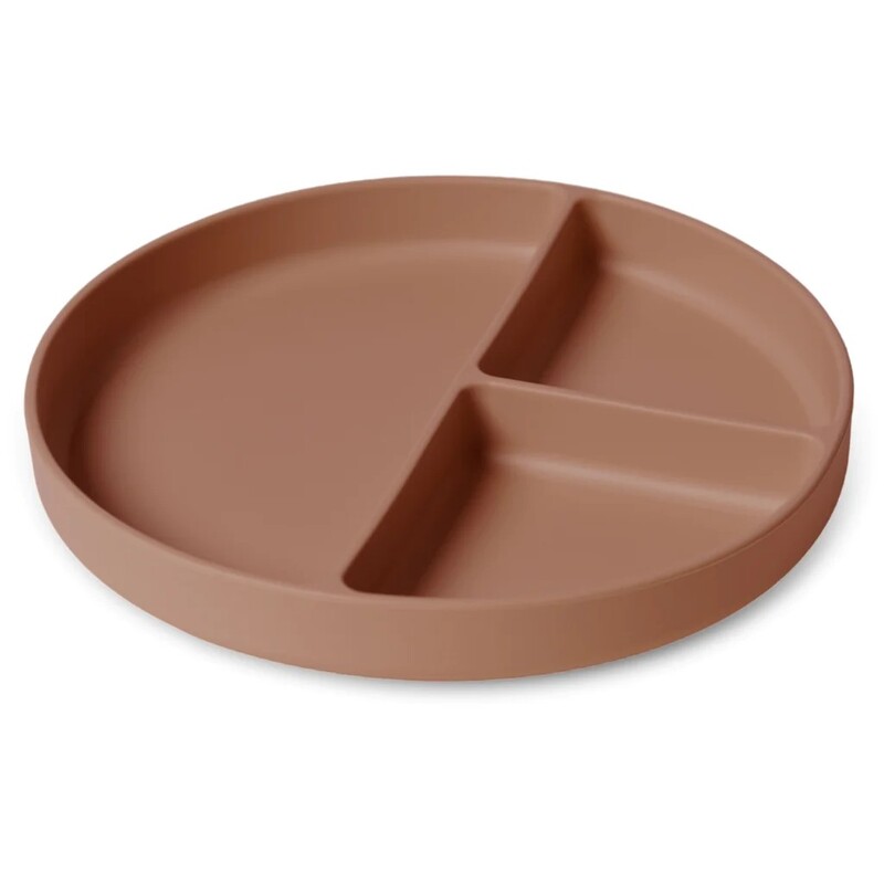 NUUROO - Mingo Silikónový delený tanier Chocolate Malt