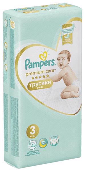PAMPERS - Nohavičky plienkové Premium Care Pants 3 MIDI 6-11kg 48ks