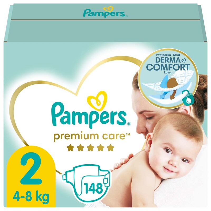 PAMPERS - Premium Care Plienky jednorázové 2 (4-8 kg) 148 ks