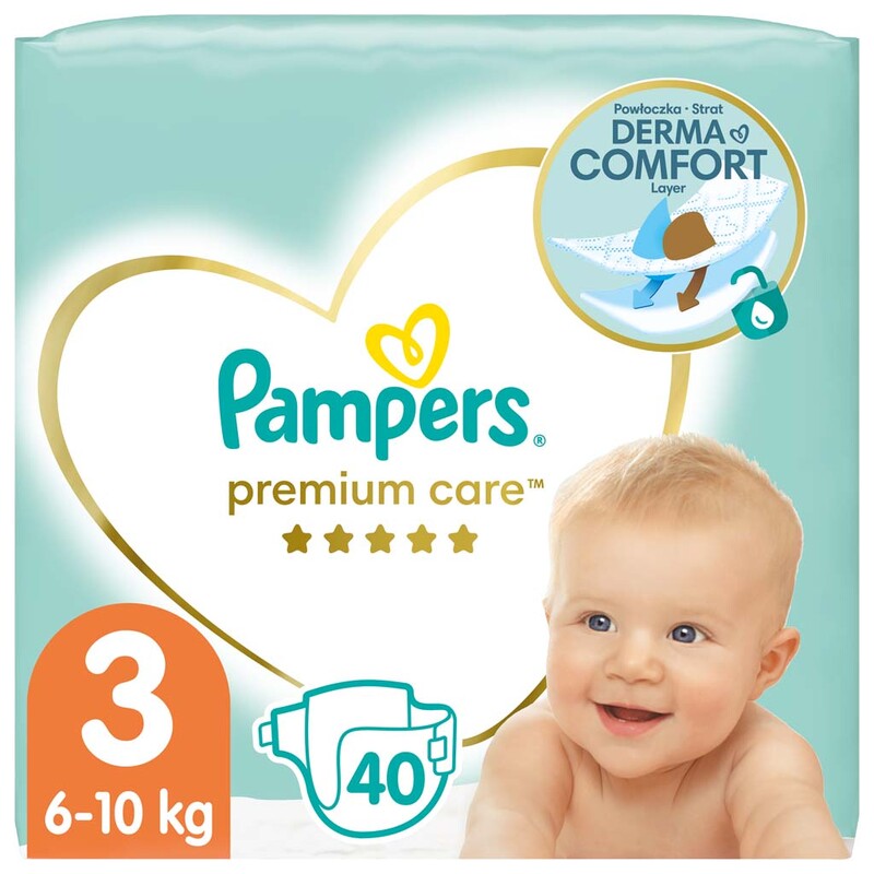 PAMPERS - Premium Care Plienky jednorázové 3 (6-10 kg) 40 ks