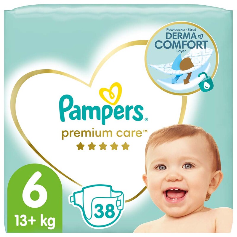 PAMPERS - Premium Care Plienky jednorázové 6 (13 kg+) 38 ks