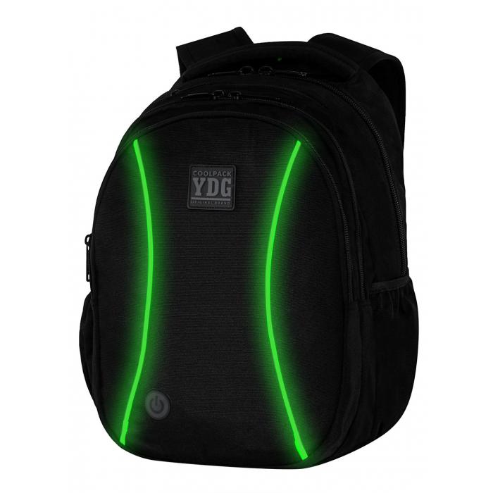 PATIO - Študentský batoh CoolPack Joy LED - Green