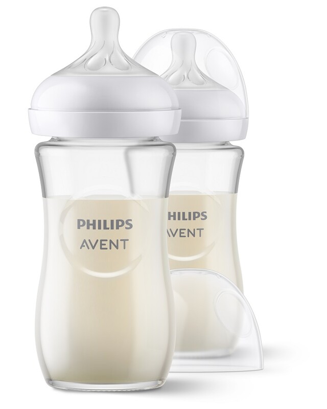 PHILIPS AVENT - Fľaša Natural Response sklenená 240 ml, 1m+ 2 ks