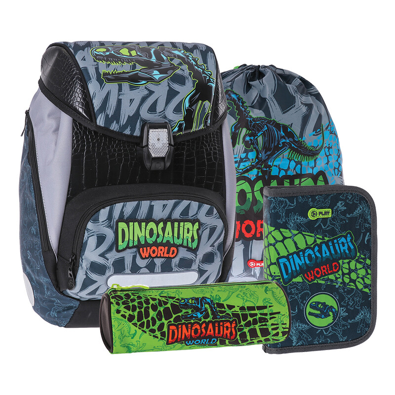 PLAY BAG - Školská taška - 4-dielny LOGIC SET - Dino world