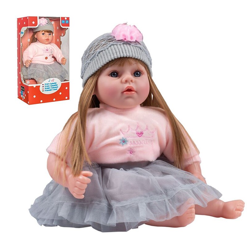 PLAYTO - Česky hovoriaca a spievajúca detská bábika Nina 46 cm