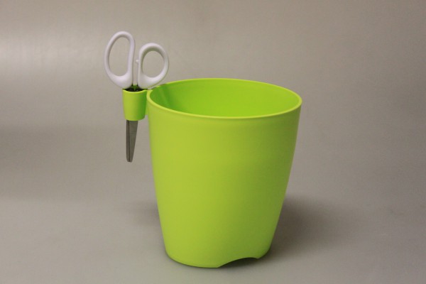 PROSPERPLAST - Plastový kvetináč Limes Uno + nožnice - svetlo zelený