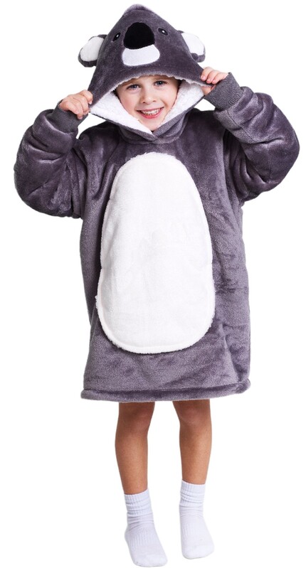 COZY NOXXIEZ - CH304 Koala - hrejivá televízna mikinová deka pre deti 3 - 6 rokov