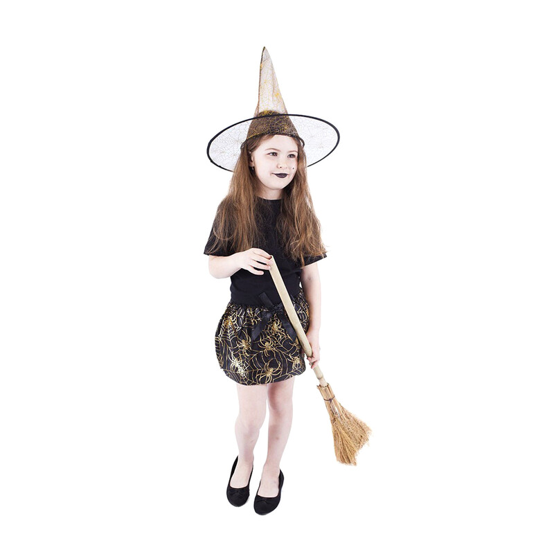 RAPPA - Detský kostým čarodejnice tutu sukne s klobúkom