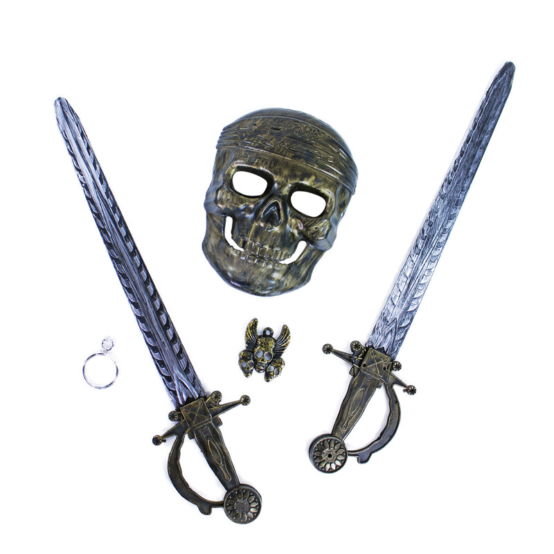 RAPPA - Pirátska sada s maskou a 2 mečmi