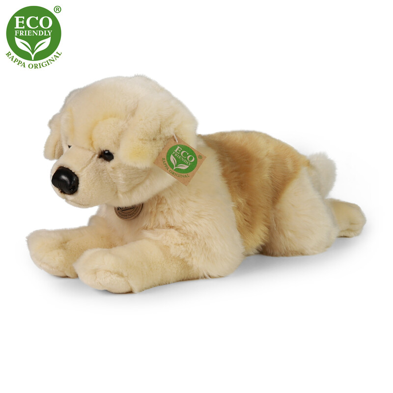 RAPPA - Plyšový pes Zlatý Retriever ležiaci 39 cm ECO-FRIENDLY