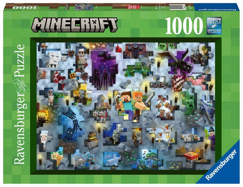RAVENSBURGER - Challenge Puzzle: Minecraft 1000 dielikov