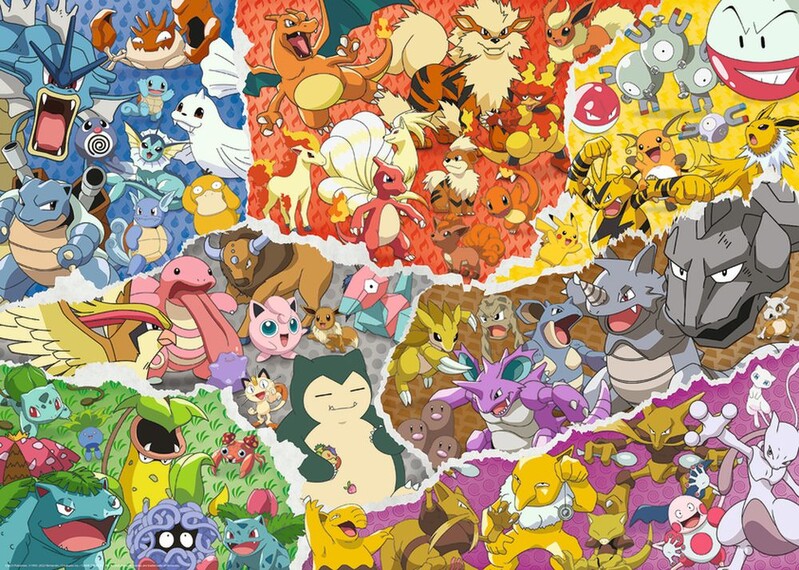 RAVENSBURGER - Pokémon 1000 dielikov