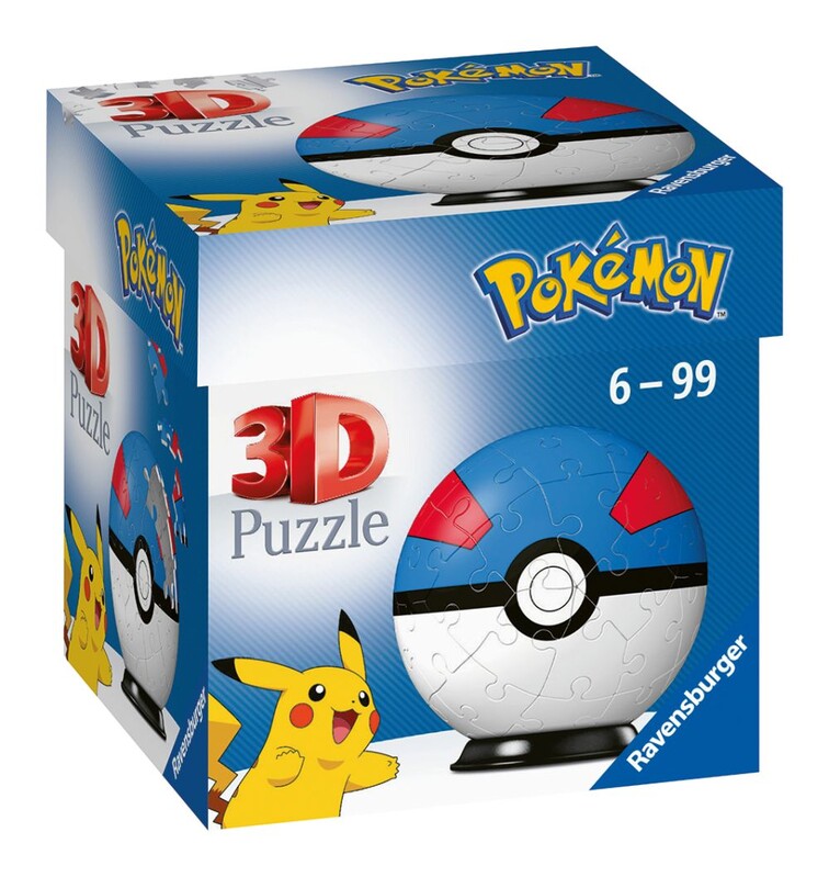 RAVENSBURGER - Puzzle-Ball Pokémon Motív 2 - Položka 54 Dielikov