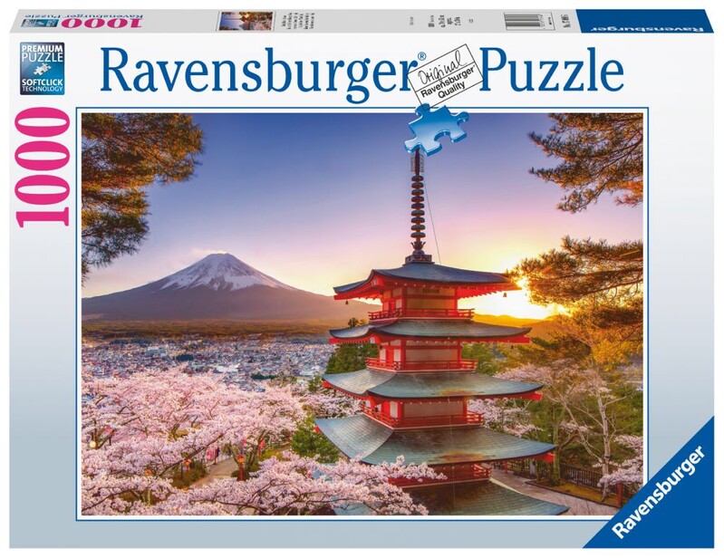 RAVENSBURGER - Rozkvitnuté čerešne v Japonsku 1000 dielikov