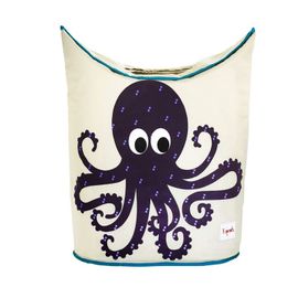 3 SPROUTS - Kôš na bielizeň Octopus Purple