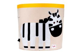 3 SPROUTS - Kôš na hračky Zebra Black & White