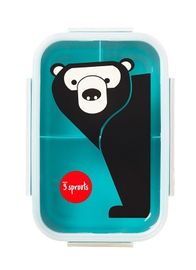 3 SPROUTS - Krabička na jedlo Bento Bear Teal