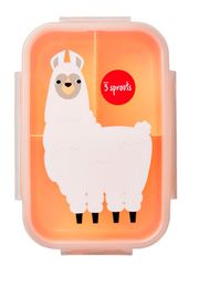 3 SPROUTS - Krabička na jedlo Bento Llama Peach