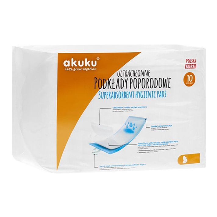 AKUKU - Jednorazové popôrodné vložky 10 ks v balení