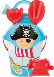 ANDRONI - Súprava na piesok piráti modrá - stredný, pirátsky klobúk