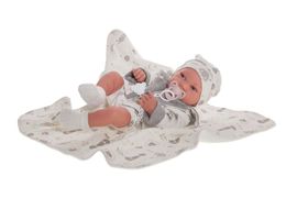 ANTONIO JUAN - 50083 PIPO - realistické bábätko s celovinylovým telom
