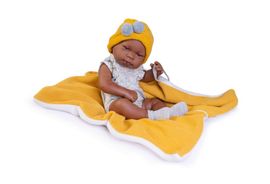 ANTONIO JUAN - 50287 MULATO - realistická bábika bábätko s celovinylovým telom - 42 cm