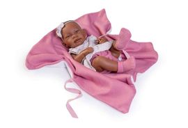 ANTONIO JUAN - 50288 MULATA - realistická bábika bábätko s celovinylovým telom - 42 cm