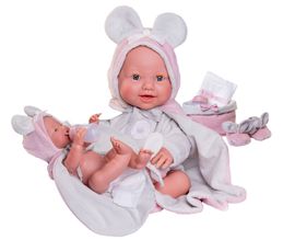 ANTONIO JUAN - 50392  MIA - žmurkajúce a cikajúce realistická bábika s celovinylovým telom