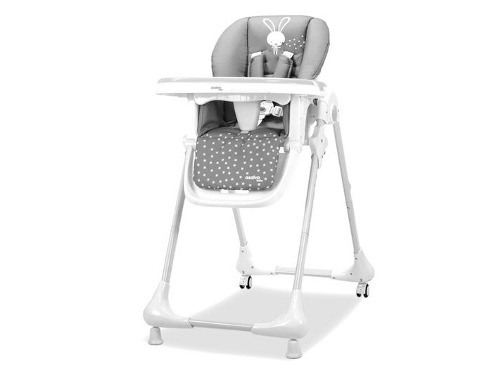 ASALVO - BABY jedálenská stolička, rabbit grey