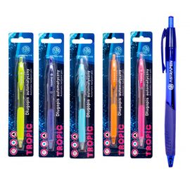 ASTRA - ASTRAPEN TROPIC, Guľôčkové pero 0,7mm, modré, blister, mix farieb, 201022022