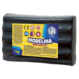 ASTRA - Modelovacia hmota do rúry MODELINA 1kg Čierna, 304111007