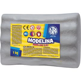ASTRA - Modelovacia hmota do rúry MODELINA 1kg Sivá, 304118008