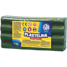 ASTRA - Plastelína 1kg Zelená tmavá, 303111019