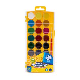 ASTRA - Vodové gelové farby (vhodné aj na akvarel) priemer 25mm, 24 farieb, 302023001
